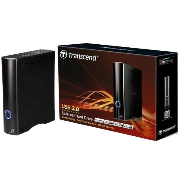 8.0TB (USB3.1) 3.5" Transcend "StoreJet 35T3", Black [256-bit AES encryption] 71935 фото