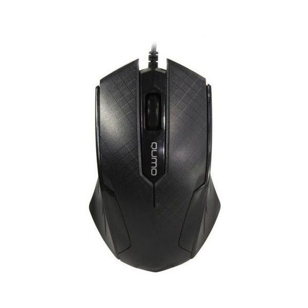Mouse Qumo M14, Optical,1000 dpi, 3 buttons, Ambidextrous, Black, USB 93102 фото