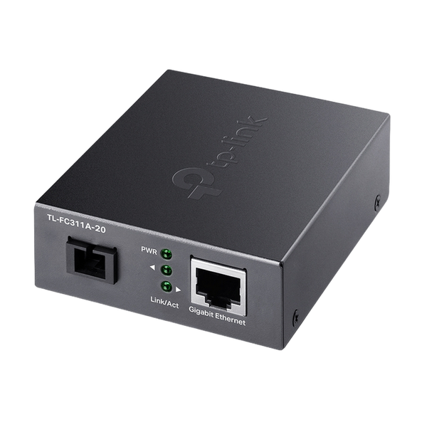 1000MB RJ45 to 1000M SC fiber Converter FC311A-20, Send: 1550nm, Receive: 1310nm, Up to 20km 219628 Imagini