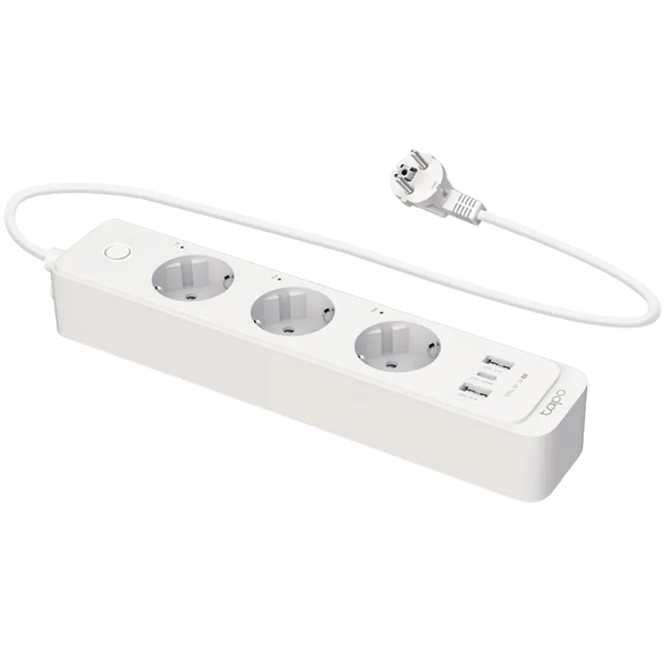 TP-LINK "Tapo P300" Wi-Fi Smart Power Strip, 3xSockets, 2xUSB with QC 3.0, USB-C 18W 202580 фото