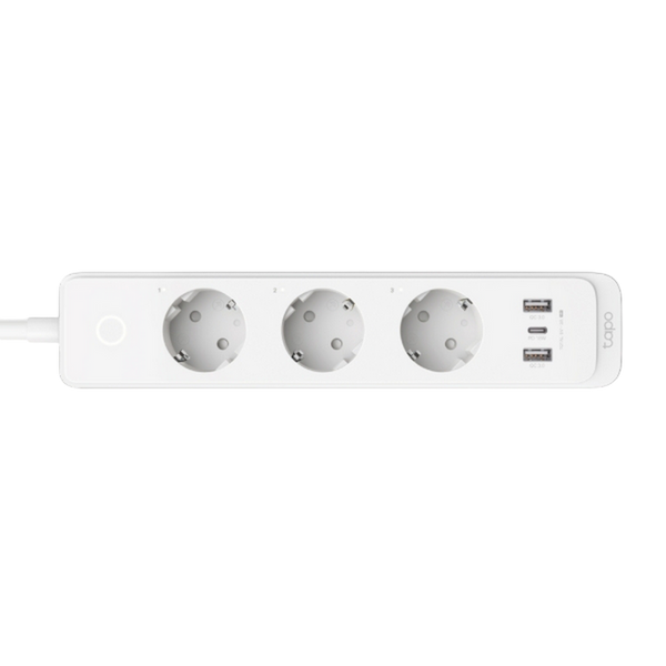 TP-LINK "Tapo P300" Wi-Fi Smart Power Strip, 3xSockets, 2xUSB with QC 3.0, USB-C 18W 202580 фото