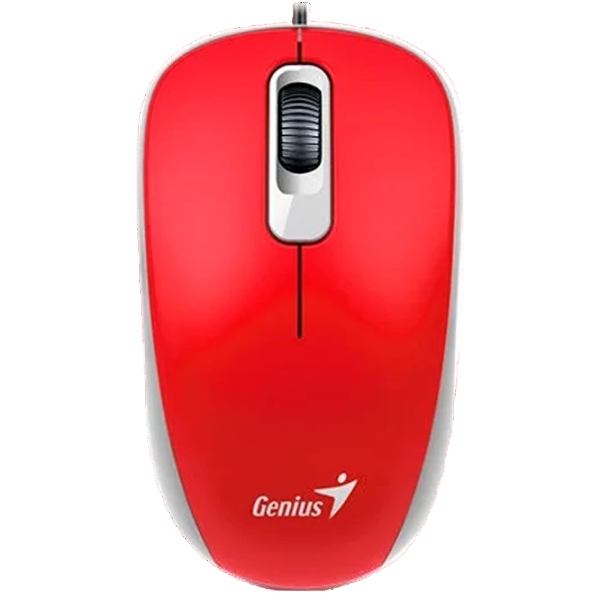 Mouse Genius DX-110, Optical, 1000 dpi, 3 buttons, Ambidextrous, Red, USB 76204 Imagini