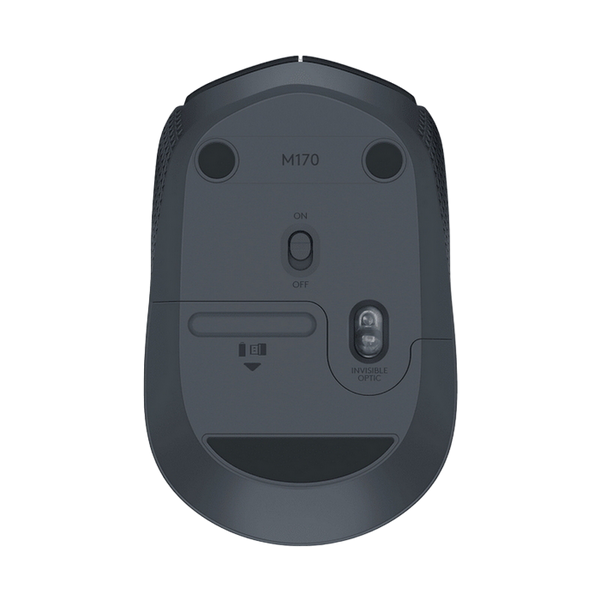 Wireless Mouse Logitech M171, 1000 dpi, 3 buttons, Ambidextrous, 69,3g., 1xAA, 2.4Ghz, Black/Grey 76618 Imagini