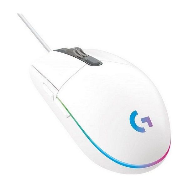 Gaming Mouse Logitech G102 Lightsync, Optical, 200-8000 dpi, 6 buttons, Ambidextrous, RGB, White USB 114697 фото