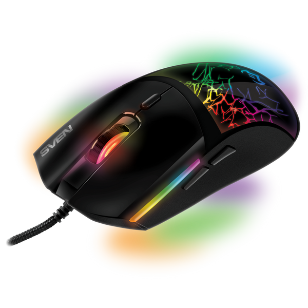 Gaming Mouse SVEN RX-G995, 1000-16000 dpi, 5 buttons, 135g., Ambidextrous, Programmable, Built-in me 230676 фото