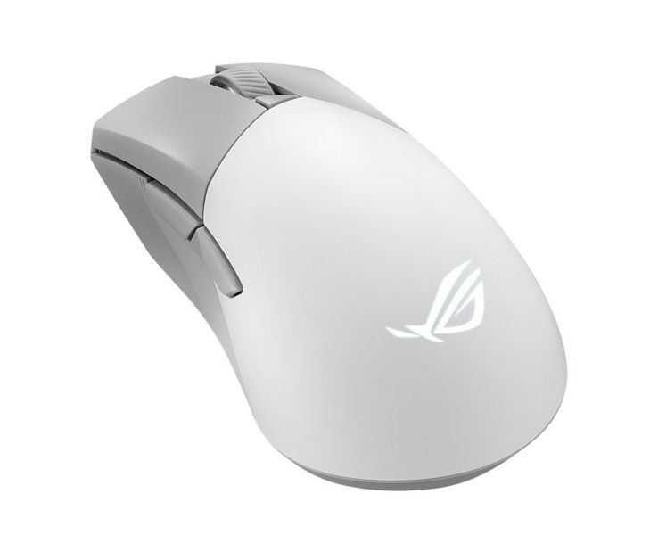 Wireless Gaming Mouse Asus ROG Gladius III AimPoint, 36k dpi,6 buttons,650IPS,50G, 79g,2.4/BT, White 203560 фото