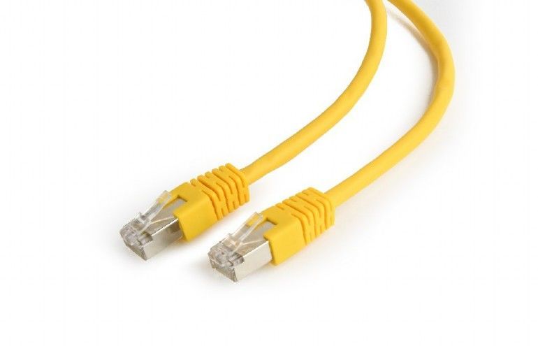 Patch Cord Cat.6/FTP, 1 m, Yellow, PP6-1M/Y, Cablexpert 131665 фото