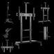 Display/TV Mount Stand Gembird TVS-100T-02, 60-100"; Black, VESA; max 100kg, Height adjustable TV fl 219061 фото 12