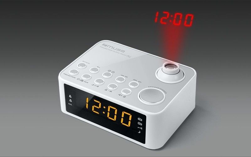 MUSE M-178 PW, Tuner FM, Clocks, White 134149 Imagini