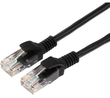 10m, Patch Cord Black, PP12-10M/BK, Cat.5E, Cablexpert, molded strain relief 50u" plugs 30881 фото
