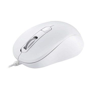 Mouse Asus MU101C Silent, 1000-3200 dpi, 4 buttons, Ambidextrous, 85g, 1.5m, USB, White 112527 Imagini