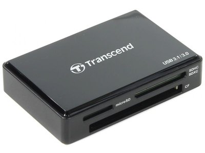 Card Reader Transcend "TS-RDC8K" Black, USB3.1 Type-C (All-in-1) 105209 фото