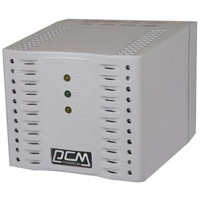 Stabilizer Voltage PowerCom TCA-2000, 2000VA/1000W, White, 4 Shuko socket 36078 фото