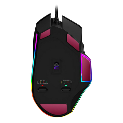 Gaming Mouse Bloody W95 Max, 100-12000dpi, 10 buttons, 35G, 250IPS, Extra Fire Wheel, RGB,USB, Black 203874 фото