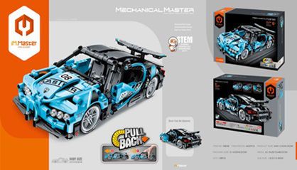 5808, iM.Master Bricks: Pull Back Blue Racer. 507 pcs 138076 фото