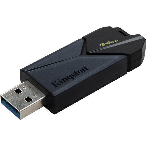 64GB USB3.2 Flash Drive Kingston DataTraveler Exodia Onyx (DTXON/64GB), Black, Plastic, Slider Cap 213355 фото