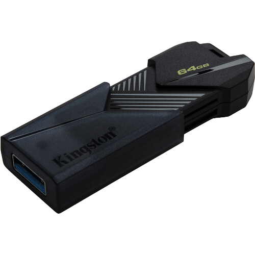 64GB USB3.2 Flash Drive Kingston DataTraveler Exodia Onyx (DTXON/64GB), Black, Plastic, Slider Cap 213355 фото