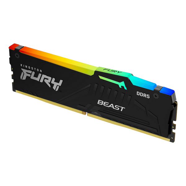 ..8GB DDR5-6000MHz Kingston FURY Beast RGB (KF560C36BBEA-8), CL36-38-38, 1.35V, AMD EXPO 1.0/Intel 246815 Imagini