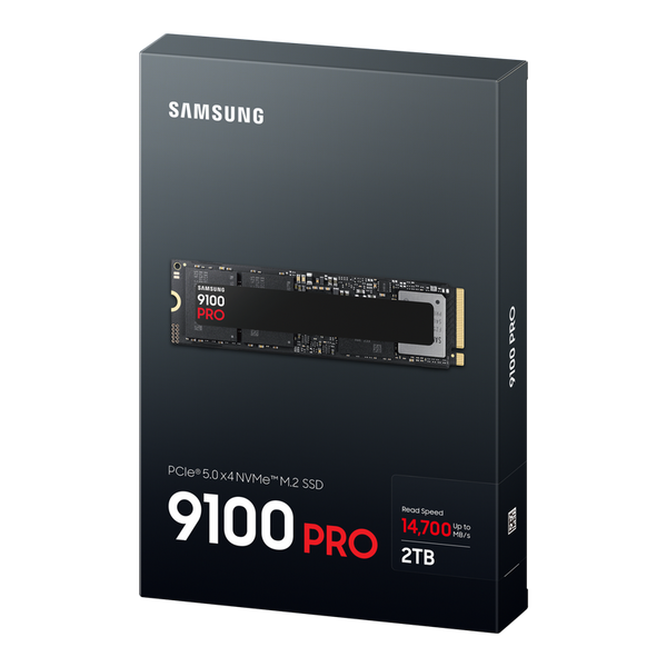 .M.2 NVMe SSD 2.0TB Samsung 9100 PRO "MZ-VAP2T0BW" [PCIe 5.0 x4, R/W:14700/13400MB/s, 1850K/2600K IO 230774 фото