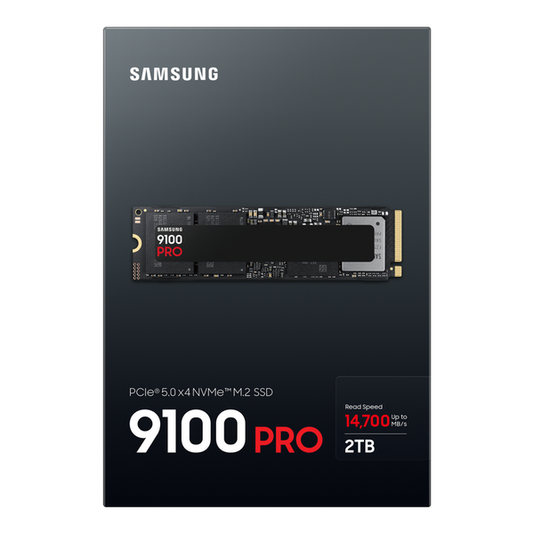 .M.2 NVMe SSD 2.0TB Samsung 9100 PRO "MZ-VAP2T0BW" [PCIe 5.0 x4, R/W:14700/13400MB/s, 1850K/2600K IO 230774 фото