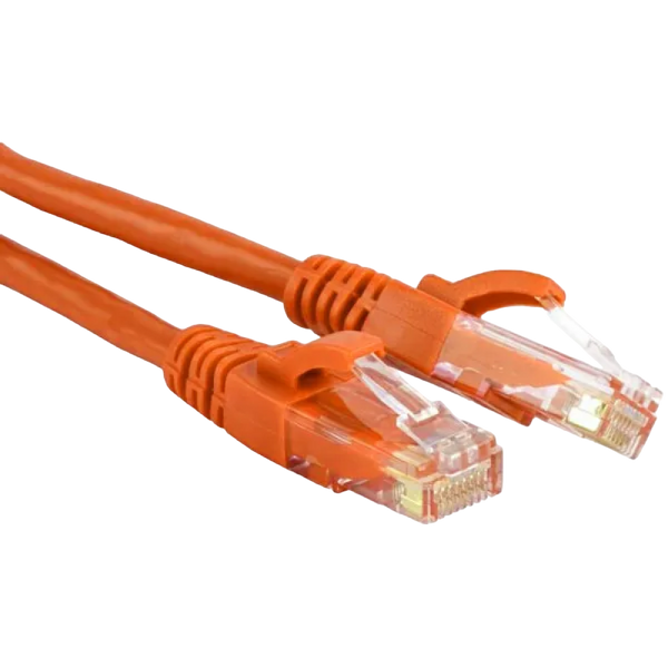 2m, Patch Cord Orange, PP12-2M/O, Cat.5E, Cablexpert, molded strain relief 50u" plugs 48029 фото