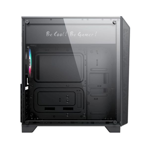 Case ATX GAMEMAX Nova N5, w/o PSU, 1x120mm, FRGB LED fan, ARGB LED strip, TG, USB 3.1, Black 115860 фото