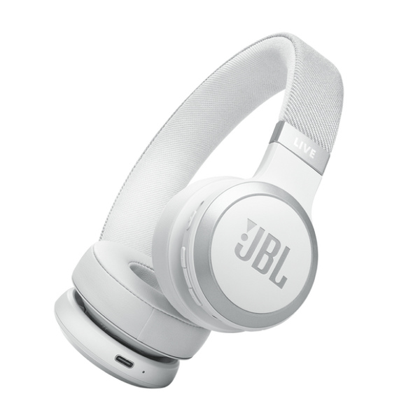 Headphones Bluetooth JBL LIVE670NC White, On-ear, active noise-cancelling 211933 фото