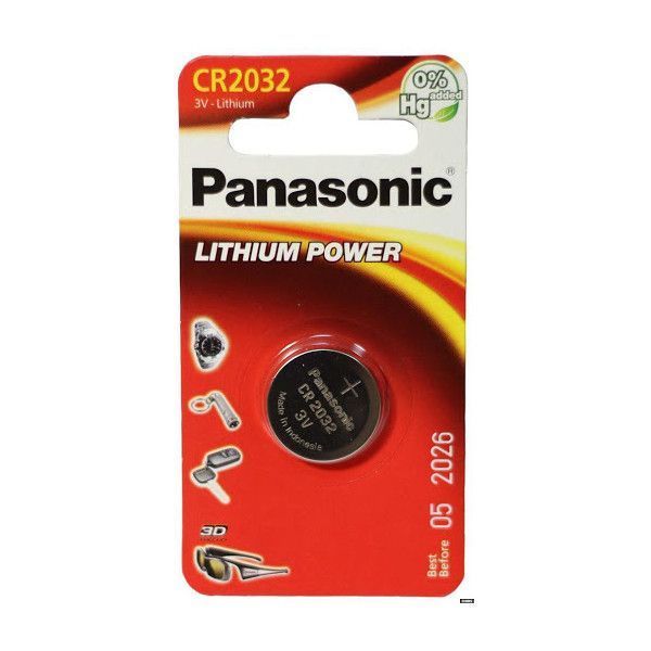 CR2032, Blister*1, Panasonic, CR-2032EL/1B 78622 Imagini