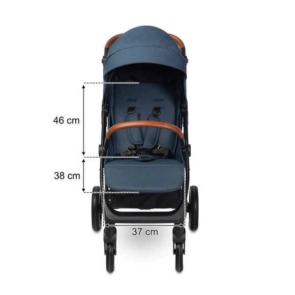 Carucior de plimbare pentru copii Caretero ELMA JEANS BLUE 260054 Imagini