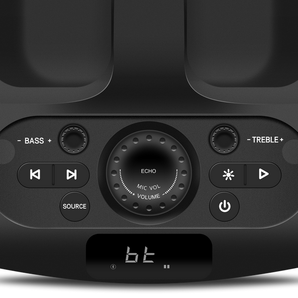 Partybox SVEN "PS-1000" 180W, TWS, Bluetooth, FM, USB,LED-display, 8000mA*h, Black 235068 Imagini