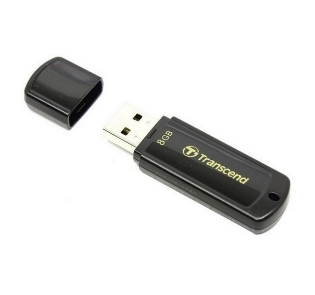 8GB USB2.0 Flash Drive Transcend "JetFlash 350", Black, Classic Cap (R/W:18/4MB/s) 49452 фото