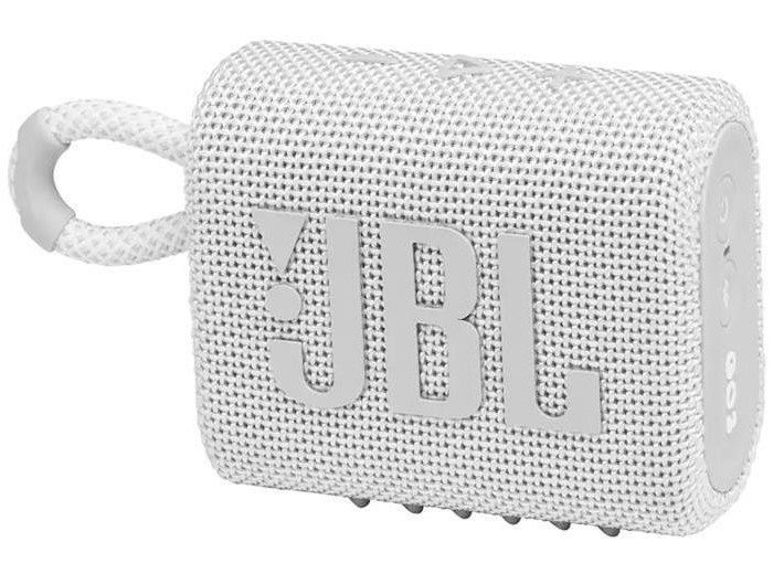 Portable Speakers JBL GO 3, White 123716 фото