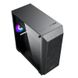 Case ATX GAMEMAX Nova N5, w/o PSU, 1x120mm, FRGB LED fan, ARGB LED strip, TG, USB 3.1, Black 115860 фото 3