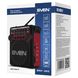 Speakers SVEN Tuner "SRP-355" Black/Red, 3w, FM, USB, SD/microSD, flashlight 93009 фото 1