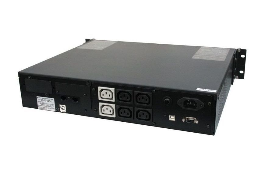 UPS PowerCom KIN-1500AP 1500VA/1200W, Rack 2U, Line Interactive,LCD, AVR, USB, RJ45, 6xIEC C13 143993 фото