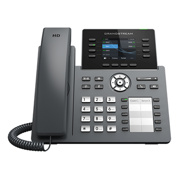 Grandstream GRP2634, 4 SIP, 8 Lines, 2.8" Color LCD, PoE, Wi-Fi, BT, USB, Black 207374 Imagini