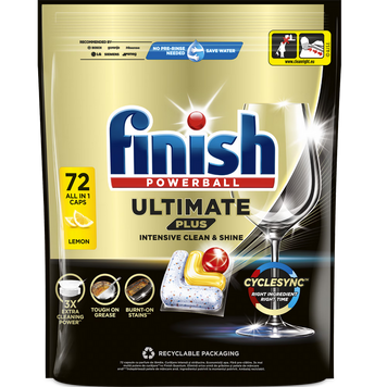 Dishwasher Capsules FINISH 72tab Ultimate Plus Lemon 263064 Imagini