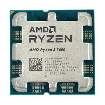 Procesor AMD Ryzen 5 7600 (3.8-5.1GHz, 6C/12T, L2 6MB, L3 32MB, 5nm, 65W), Socket AM5, Tray 239688 Imagini
