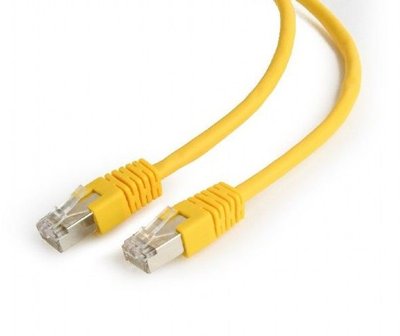 Patch Cord Cat.6/FTP, 0.25m, Yellow, PP6-0.25M/Y, Cablexpert 125636 фото