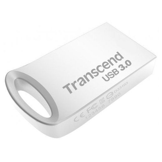 128GB USB3.1 Flash Drive Transcend "JetFlash 710S", Silver, Metal Case, Ultra-Slim (R/W:90/50MB/s) 108980 фото