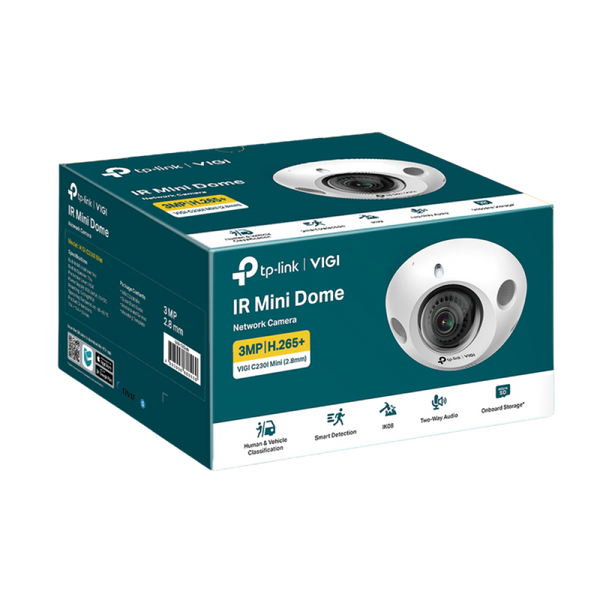 TP-Link Dome Network Camera, "VIGI C230I Mini", 2.8mm, 3MP, IK08, PoE 203835 фото