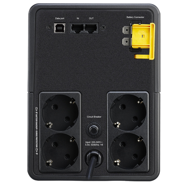 APC Back-UPS BX1200MI-GR 1200VA/650W, 230V, AVR, USB, RJ-45, 4*Schuko Sockets 126515 фото
