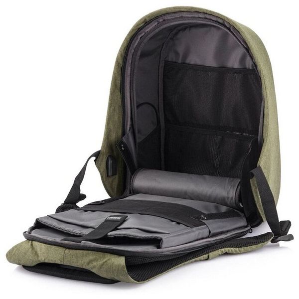 Backpack Bobby Hero Small, anti-theft, P705.707 for Laptop 13.3" & City Bags, Green 119791 фото