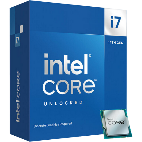 CPU Intel Core i7-14700KF 2.5-5.6GHz (8P+12E/28T, 28MB,S1700,10nm, No Integ. Graphics,125W) Tray 209954 фото