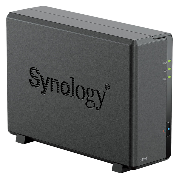 SYNOLOGY "DS124", 1-bay, Realtek 4-core 1.7GHz, 1Gb DDR4, 2xUSB 3.2 Gen 1 206703 фото