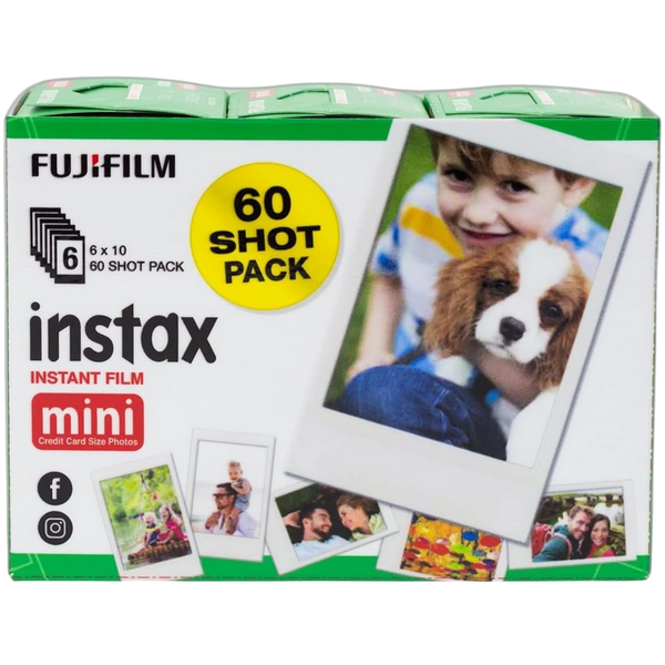 Fujifilm Instax Mini Instant Film Multi-Pack (60 shots) White 245346 Imagini