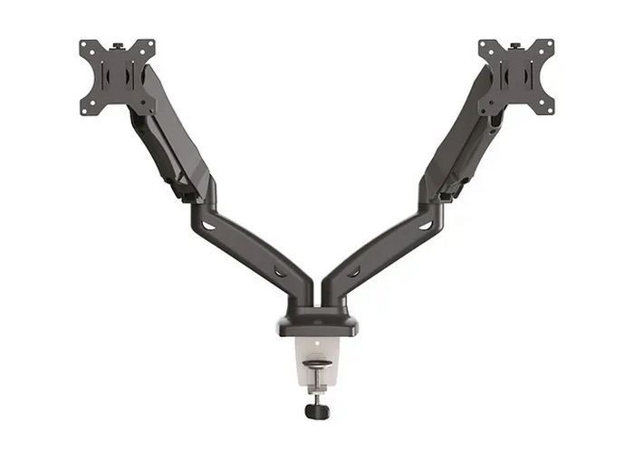 Table/desk stand for 2 monitors Barkan M142P, 13"-29" 75x75,100x100, up to 12kg 200565 фото