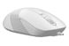 Mouse A4Tech FM10, Optical, 600-1600 dpi, 4 buttons, Ambidextrous, 4-Way Wheel, White/Grey, USB 112659 фото 3
