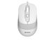 Mouse A4Tech FM10, Optical, 600-1600 dpi, 4 buttons, Ambidextrous, 4-Way Wheel, White/Grey, USB 112659 фото 2