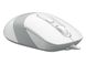Mouse A4Tech FM10, Optical, 600-1600 dpi, 4 buttons, Ambidextrous, 4-Way Wheel, White/Grey, USB 112659 фото 5